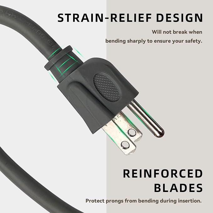 25ft Outdoor Extension Cord for Christmas Decorations - Image 3