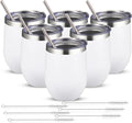 12oz/6 Pack Wine Tumbler Glasses by YEBTSLife