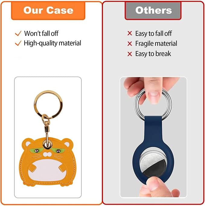 Leather Keychain Case Holder Compatible - Image 7