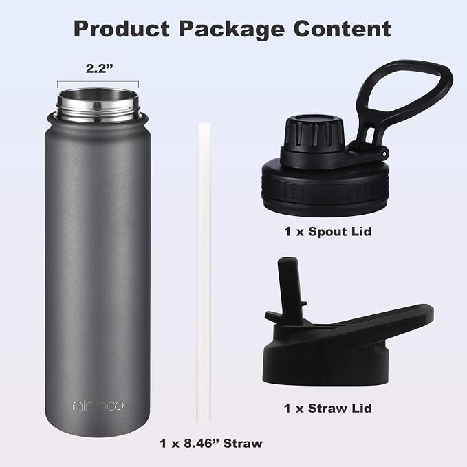 mininoo 24 oz Insulated Water Bottle - Image 5