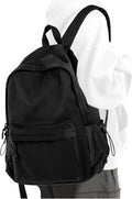 PAUBACK Black School Backpack for Girls Women Waterproof High School Book Bag by PAUBACK
