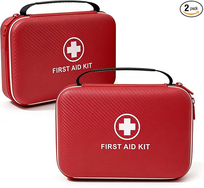 First Aid Kit - Smart Compartments Medical Kit, 2 Pack Large Capacity by NTMYEVE