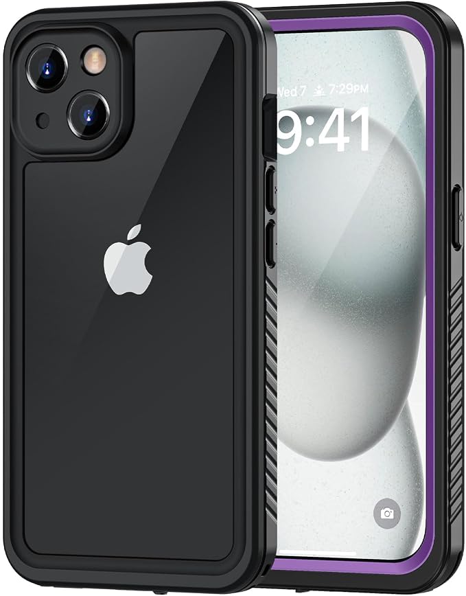 Lanhiem for iPhone 15 Plus Case, IP68 Waterproof Dustproof Shockproof Cases by LanhiemHome