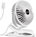 BESKAR Clip on Fan, 360° Rotation Quiet Stroller Fans by BESKAR