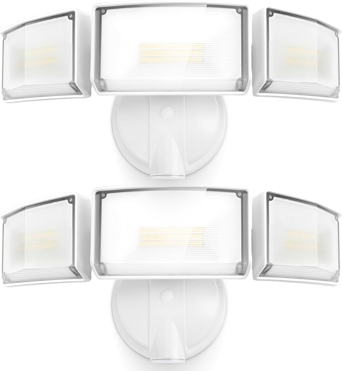 LUTEC 75W 8000 Lumen Floods Light Outdoor, Switch Controlled LED Security Lights by LUTEC