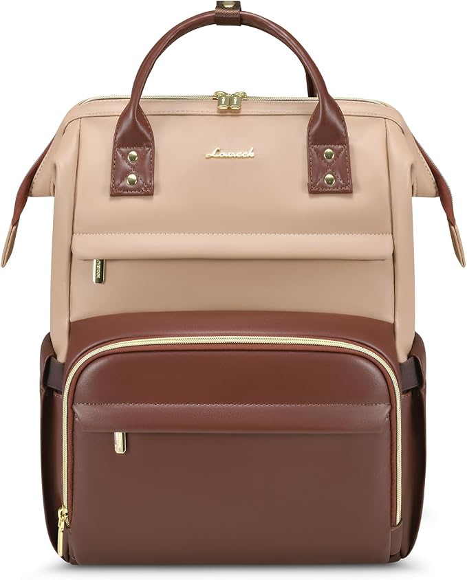 LOVEVOOK Leather Laptop Backpack by LOVEVOOK