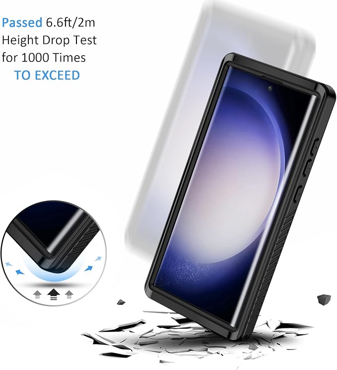 Lanhiem for Samsung S23 Ultra Phone Case, IP68 Waterproof Dustproof, Built-in - Image 5