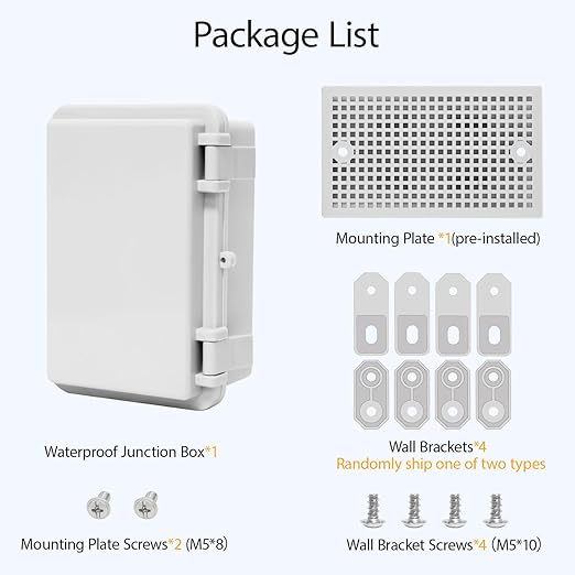 Junction Box, ABS Plastic IP65 Waterproof Dustproof Universal Electrical - Image 7