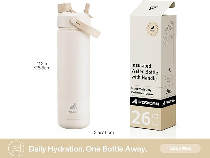 POWCAN 26 oz Insulated Water Bottle - Image 7