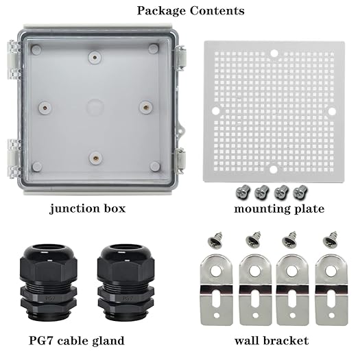 Zulkit Junction Box IP67 Waterproof Electrical Box Hinged Clear Cover Stainless - Image 6