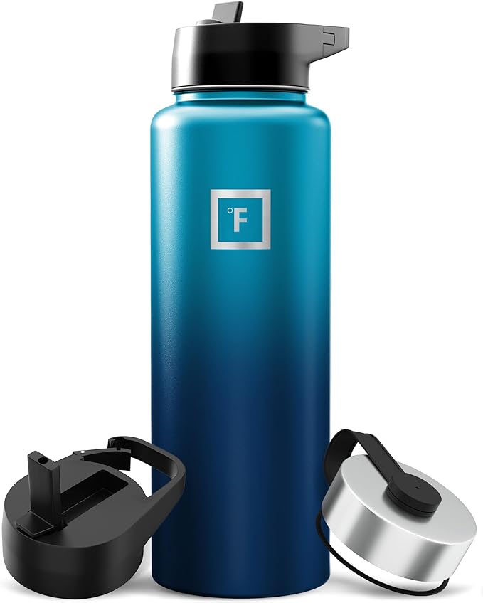 IRON °FLASK Camping & Hiking Hydration Flask - 40 oz Dark Night by IronFlask
