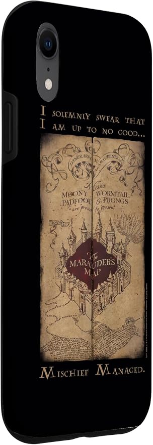 iPhone XR Harry Potter Marauder's Map Words Case - Image 3