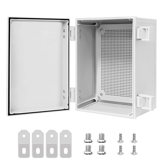 Junction Box IP65 Waterproof Dustproof ABS Plastic Enclosure Outdoor and Indoor by LMioEtool