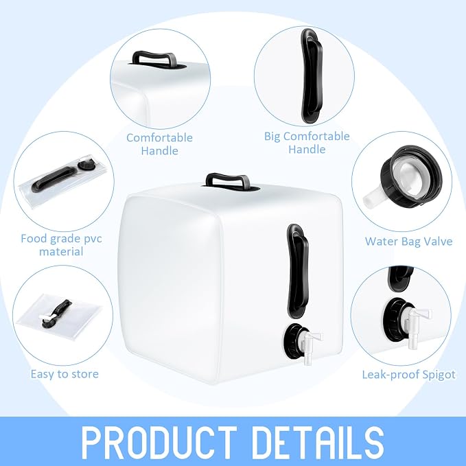 Reallnaive 3 Pcs Collapsible Water Container - Image 3