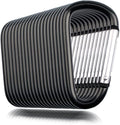 20 Pack 2.5" D Shape Aluminum Large Carabiner Clip Lock Hooks Spring Snap by SAMLOO