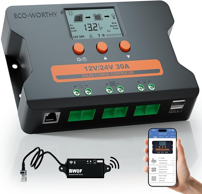 ECO-WORTHY Solar Charge Controller 30A by ECO-WORTHY