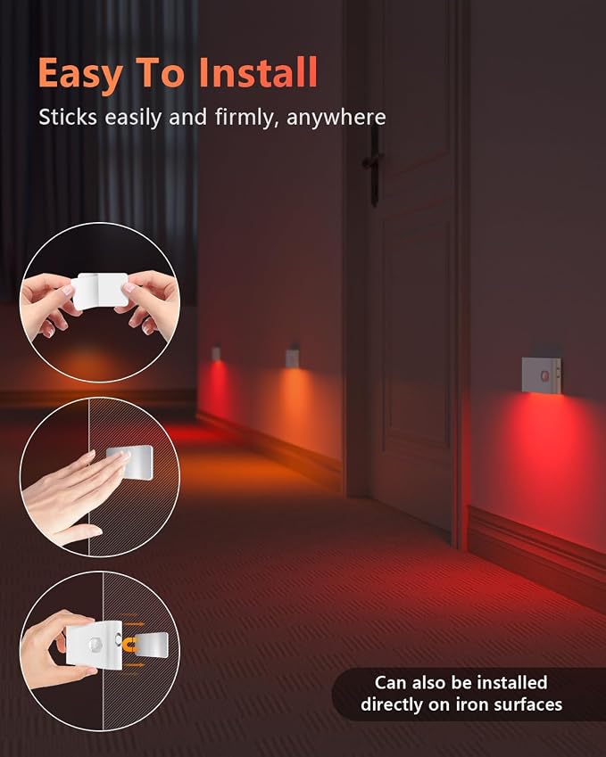 WILLED Motion Sensor Night Light, RGB & Warm White Stair Lights Indoor - Image 7