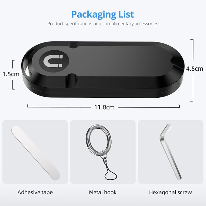 Long-Life Air Tracker Tags-1pc, Extended Battery Case Item Finder Compatible - Image 7
