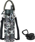 KXIAOCHEN Insulated Water Bottle, Stainless Steel Water Bottle, 2 Lids by KXIAOCHEN