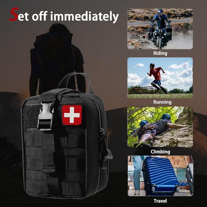 Universal IFAK Trauma First Aid Kit Molle Pouches Emergency Survival Kit - Image 7