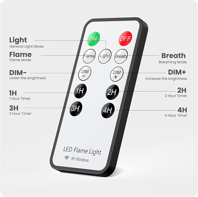 Hompavo 【Upgraded】 LED Flame Lights - Image 7