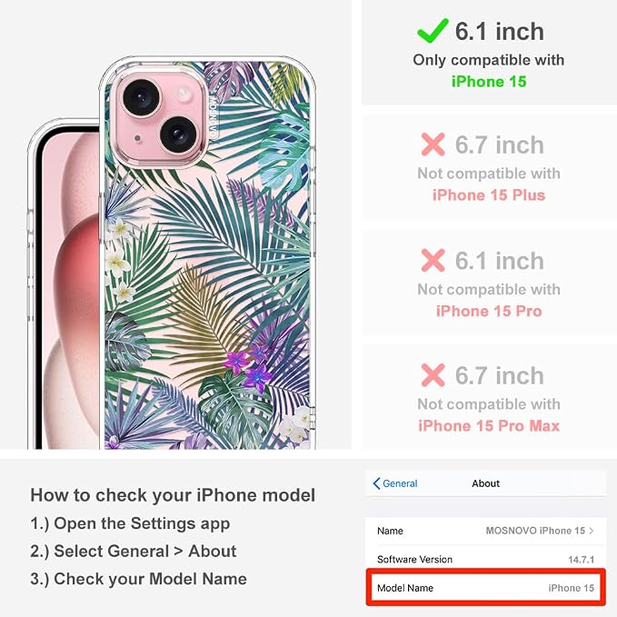 MOSNOVO Case for iPhone 15 - Image 2