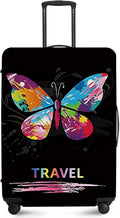 ANNA QUEEN Colorful Butterfly Travel Luggage Cover -Stretchable Airplane by ANNAQUEEN