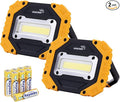 Sunzone Portable LED Work Light, AA Battery Powered Flood Lights, Super Bright by sunzone
