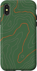 Backcountry Topo Guide Orange Lines Topographical Map Case by Unknown