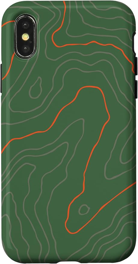 Backcountry Topo Guide Orange Lines Topographical Map Case by Unknown