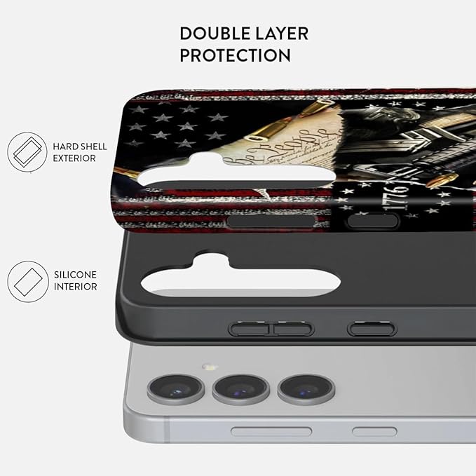 Compatible for Samsung Galaxy A26 5G Case, Dual Layer Heavy Duty 2 in 1 - Image 2