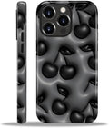 for iPhone 11 Pro Max Case, HL2 Cute Cool Cherry Black Hybrid 2 Layer Hard by Unknown