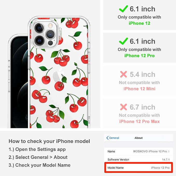 MOSNOVO Case for iPhone 12 & iPhone 12 Pro - Image 2