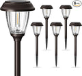 XMCOSY+ Solar Pathway Lights Outdoor, Glass & Stainless Steel Garden Lights by XMcosy
