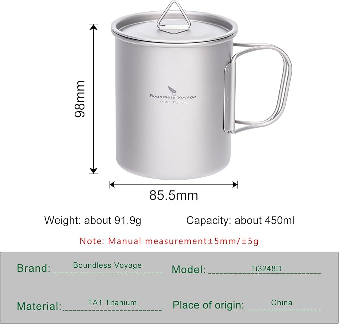 Boundless Voyage Titanium Camping Mug - Image 3