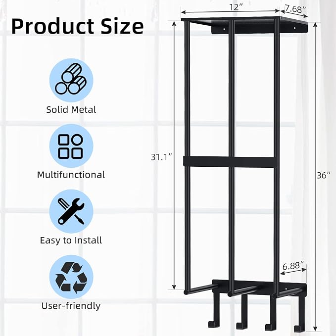 Camping Chair Wall Storage for Garage, Metal Camping Chair Storage Rack Wall - Image 5