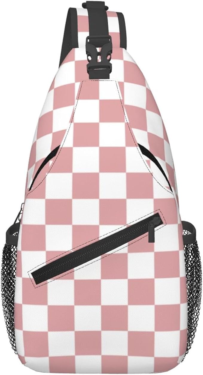 Checkered Crossbody Sling Bags for Women Men Checkerboard by Unknown