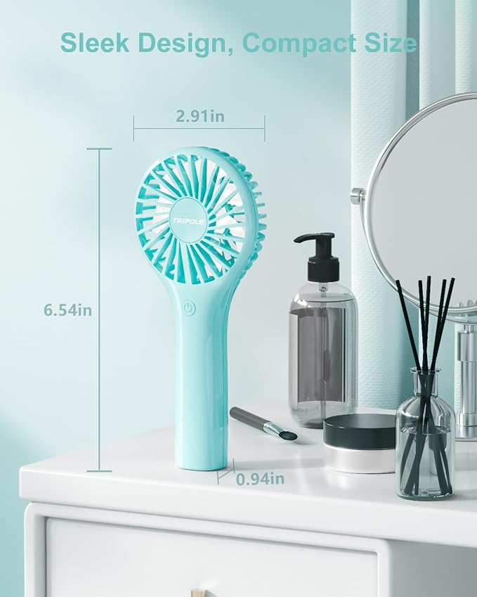 TriPole Mini Handheld Fan Portable Personal Fan - Image 2