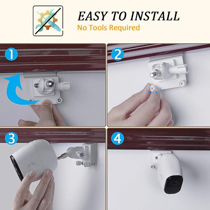 HOLACA Vinyl Siding Clips for Arlo, Stick Up Cam Roelink ZUMIMALL Eufy Security - Image 3