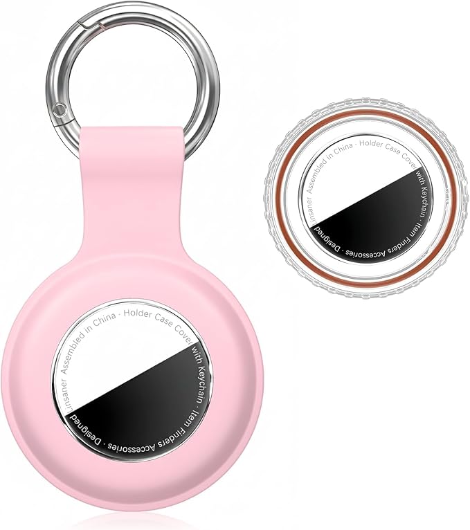 Linsaner Waterproof for AirTag 2nd Gen & 1st Gen Holder Case Keychain for Air by Linsaner