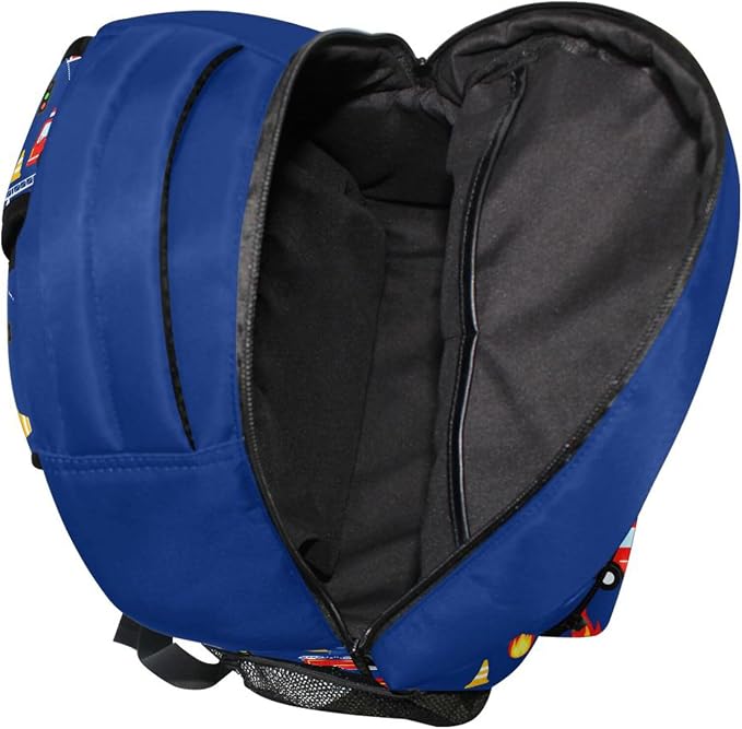 Wamika Monster Car Kids Backpack Trucks Racing Cars School Backpacks Boy Girl - Image 7