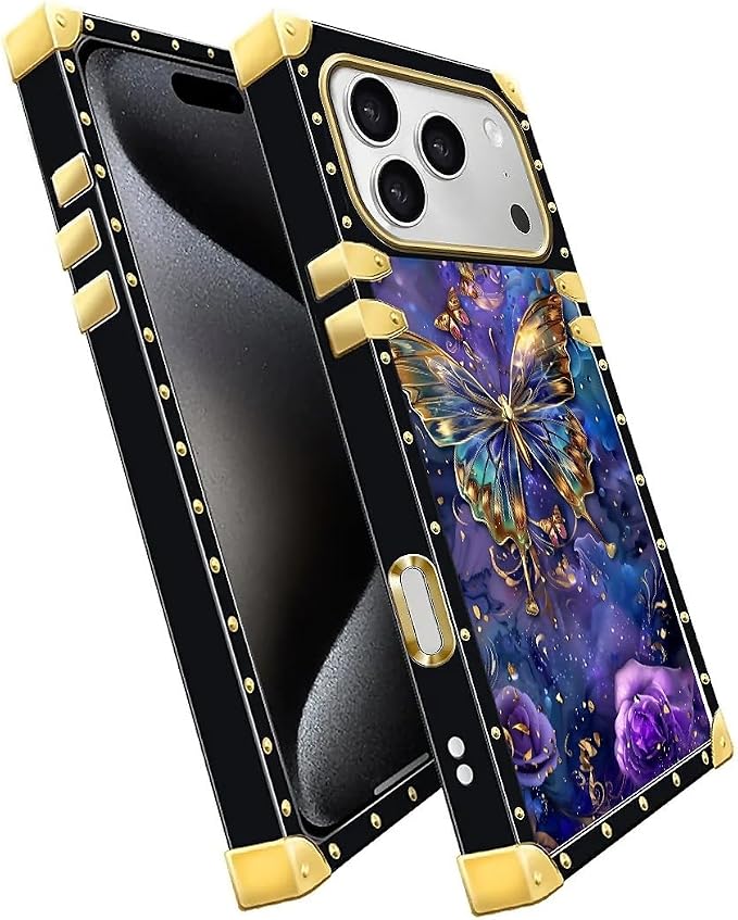 for iPhone 17 Pro Case Luxury Golden Decoration - Image 3