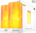 Hompavo 【Upgraded】 LED Flame Lights, 4-Mode Rechargeable Battery Operated by Hompavo