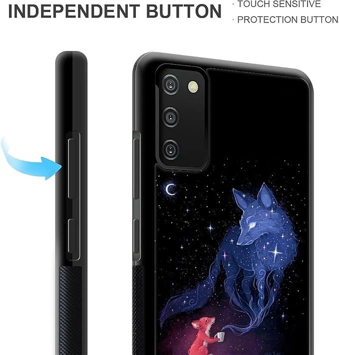 for Samsung Galaxy S20 FE Case, Galaxy Fox Wolf Pattern Graphic Design Girl Boy - Image 4