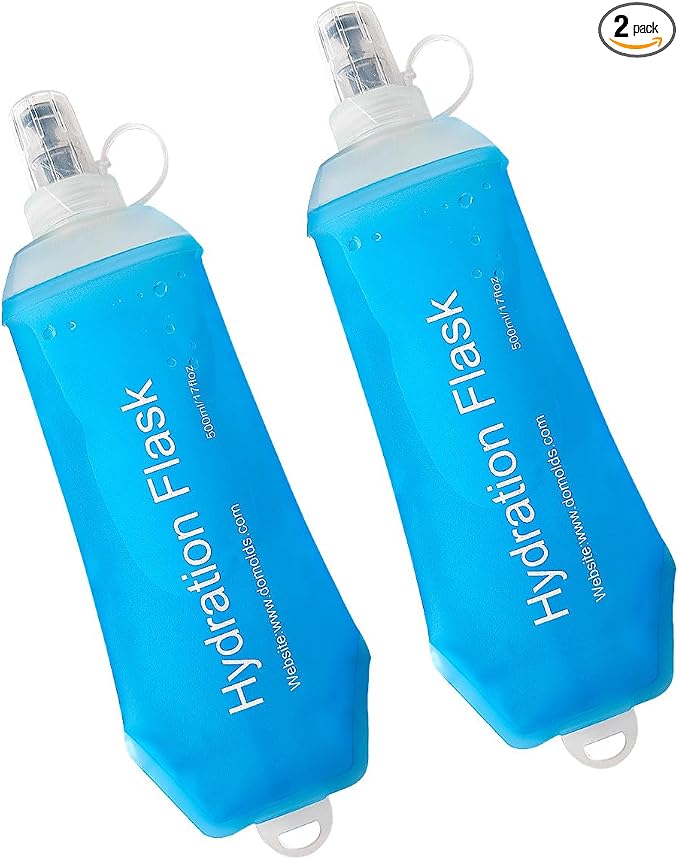 WILDREEDS 500ml Soft Flask, TPU Collapsible Soft Water Bottle by WILDREEDS