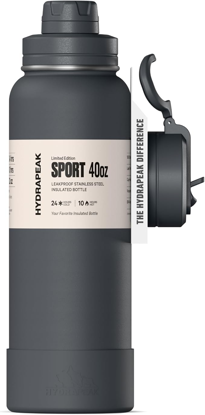 Hydrapeak 40oz Sport Insulated Water Bottle by HYDRAPEAK