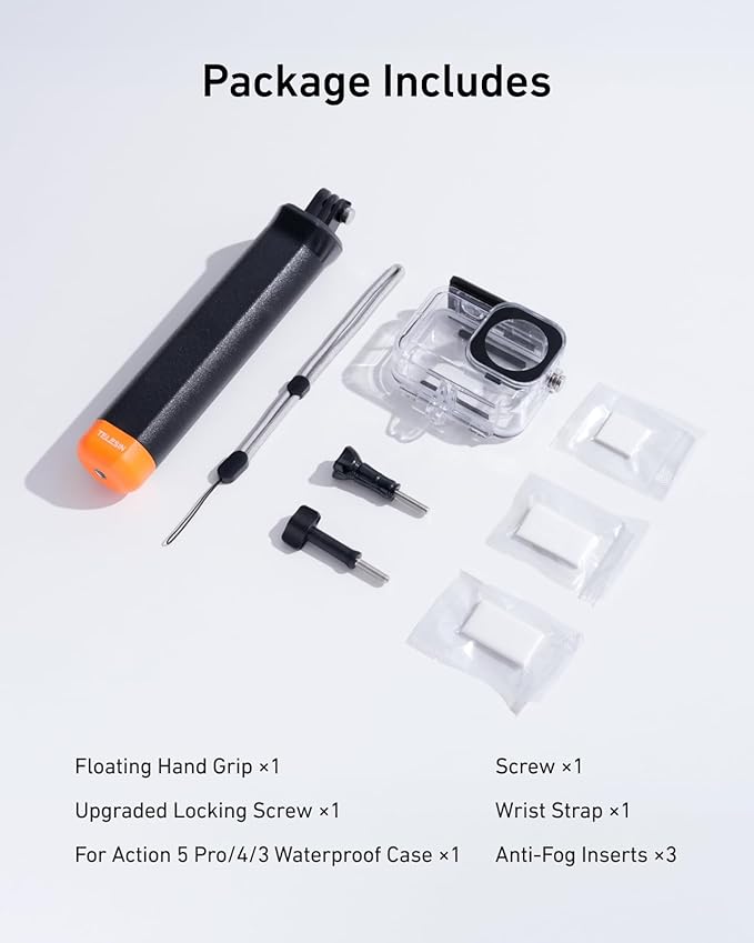 TELESIN Waterproof Case With Floating Stick - Image 4