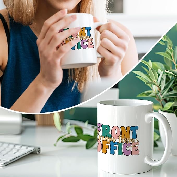 RZHV Front Office Dream Team 11 Oz Novelty Mug, Funny Offices Ceramic Mug - Image 4