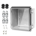 LeMotech Electrical Box, IP67 Waterproof Hinged Clear Cover Stainless Steel by LeMotech