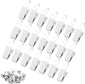 JANYUN 120 Pack White Clip Hook Set Curtain Clips by JANYUN